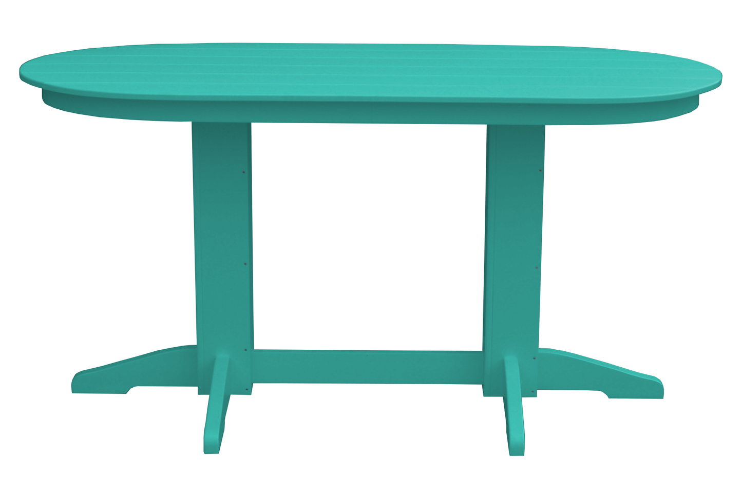 Bryton Park Poly Furniture Recycled Plastic 6' Oval Counter Table (Counter Height) - LEAD TIME TO SHIP 3 WEEKS OR LESS