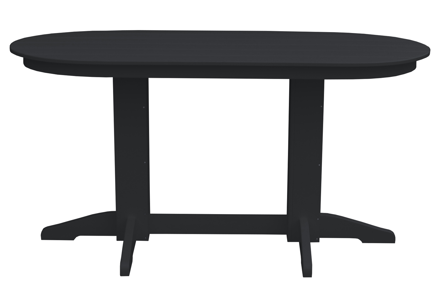 Bryton Park Poly Furniture Recycled Plastic 6' Oval Counter Table (Counter Height) - LEAD TIME TO SHIP 3 WEEKS OR LESS