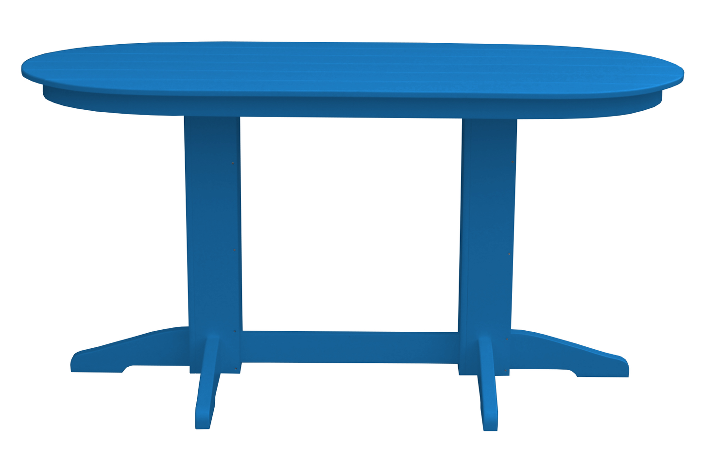 Bryton Park Poly Furniture Recycled Plastic 6' Oval Counter Table (Counter Height) - LEAD TIME TO SHIP 3 WEEKS OR LESS