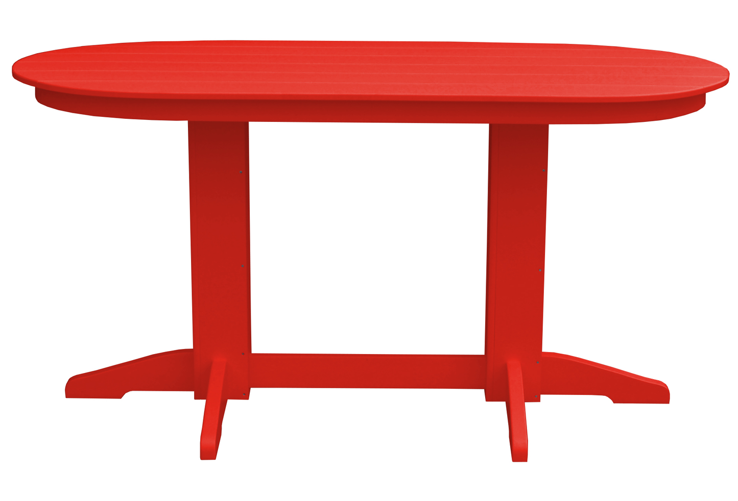 Bryton Park Poly Furniture Recycled Plastic 6' Oval Counter Table (Counter Height) - LEAD TIME TO SHIP 3 WEEKS OR LESS