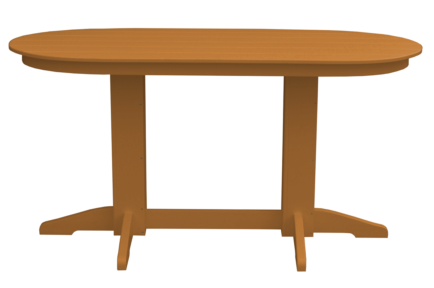 Bryton Park Poly Furniture Recycled Plastic 6' Oval Counter Table (Counter Height) - LEAD TIME TO SHIP 3 WEEKS OR LESS