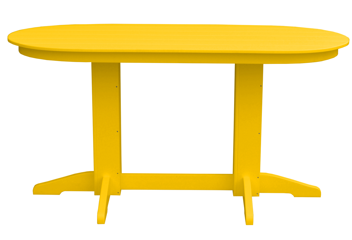 Bryton Park Poly Furniture Recycled Plastic 6' Oval Counter Table (Counter Height) - LEAD TIME TO SHIP 3 WEEKS OR LESS