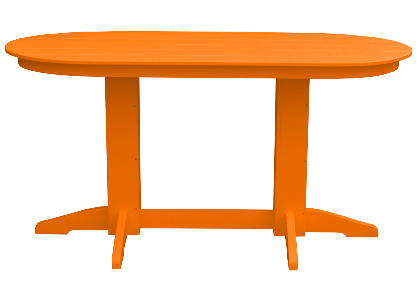Bryton Park Poly Furniture Recycled Plastic 6' Oval Counter Table (Counter Height) - LEAD TIME TO SHIP 3 WEEKS OR LESS