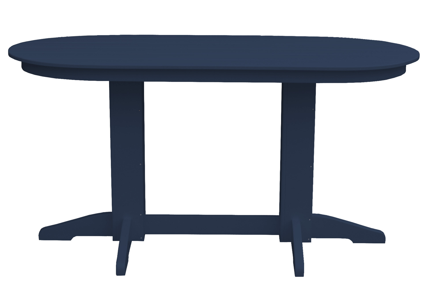 Bryton Park Poly Furniture Recycled Plastic 6' Oval Counter Table (Counter Height) - LEAD TIME TO SHIP 3 WEEKS OR LESS