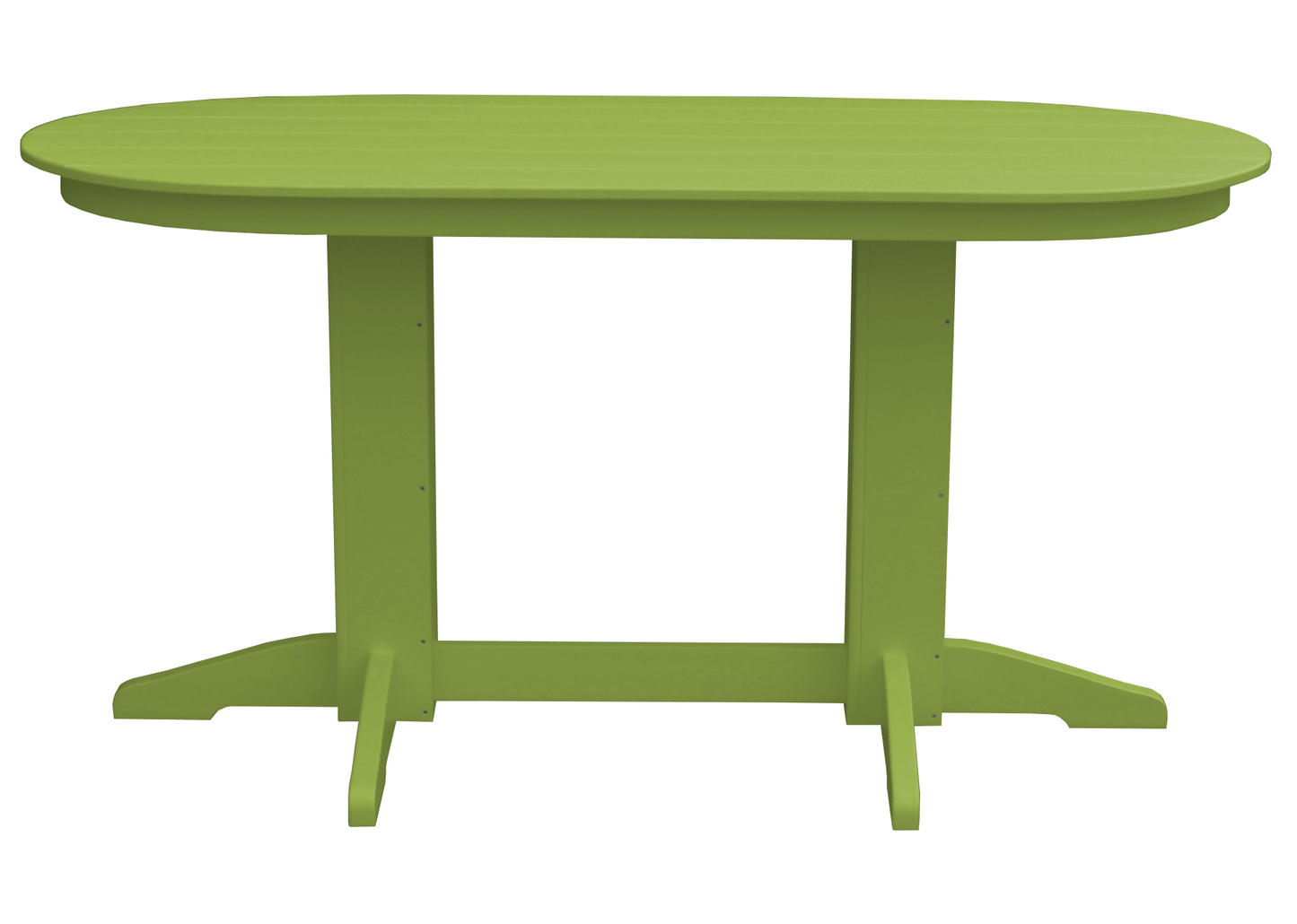 Bryton Park Poly Furniture Recycled Plastic 6' Oval Counter Table (Counter Height) - LEAD TIME TO SHIP 3 WEEKS OR LESS