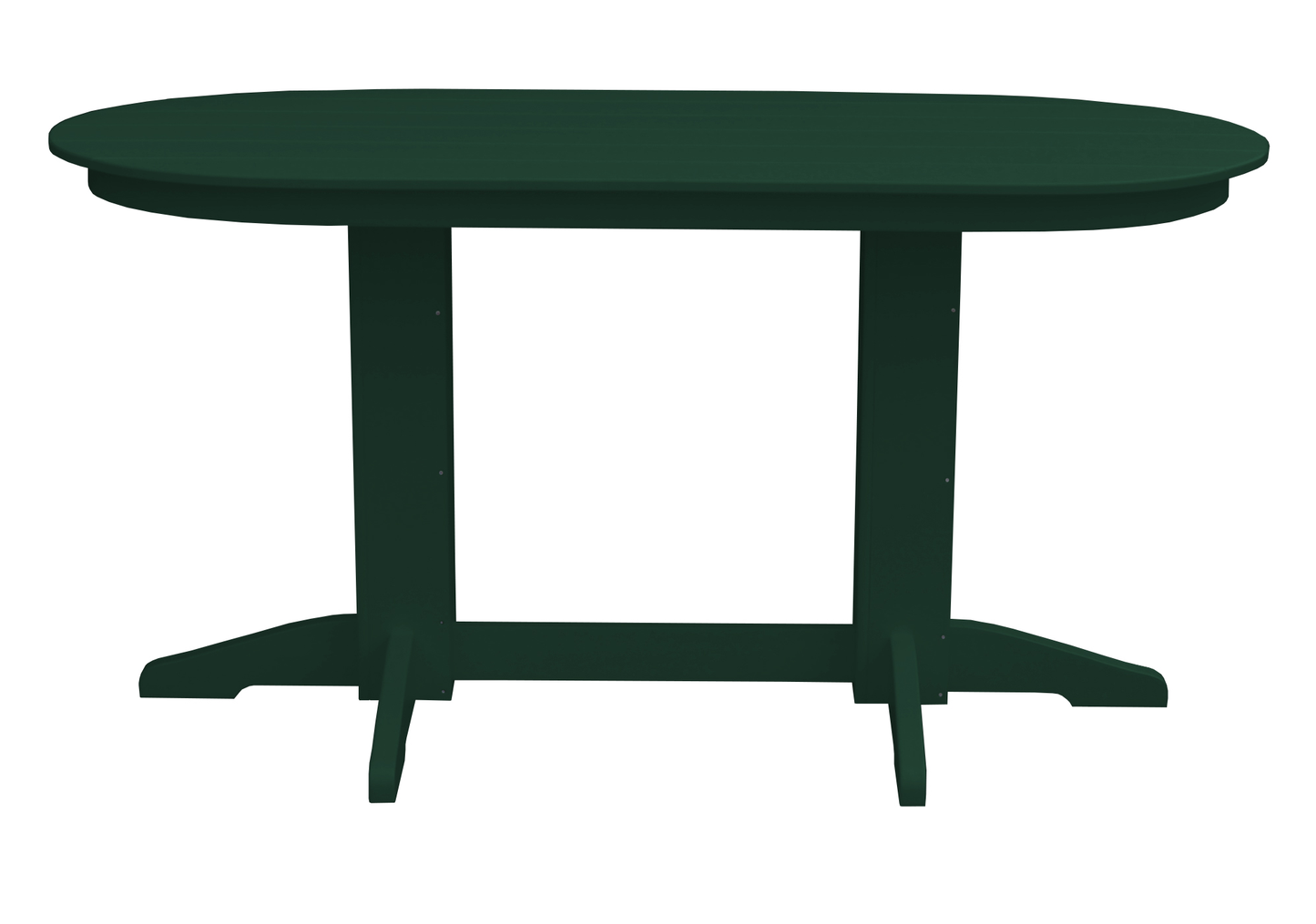 Bryton Park Poly Furniture Recycled Plastic 6' Oval Counter Table (Counter Height) - LEAD TIME TO SHIP 3 WEEKS OR LESS