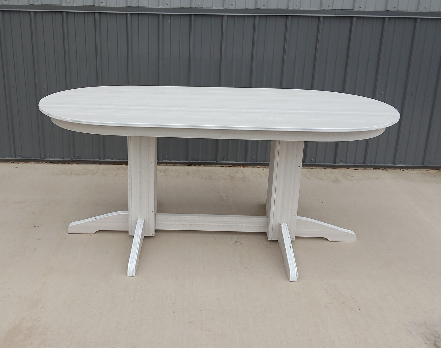 Bryton Park Poly Furniture Recycled Plastic 6' Oval Dining Table - LEAD TIME TO SHIP 10 BUSINESS DAYS