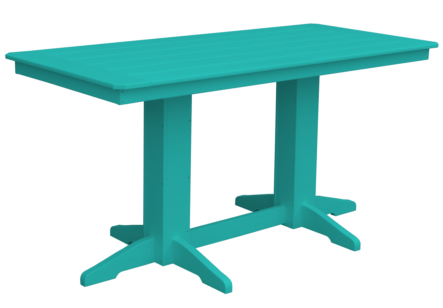 Bryton Park Poly Furniture Recycled Plastic 6' Rectangular Table (Counter Height) - LEAD TIME TO SHIP 3 WEEKS OR LESS