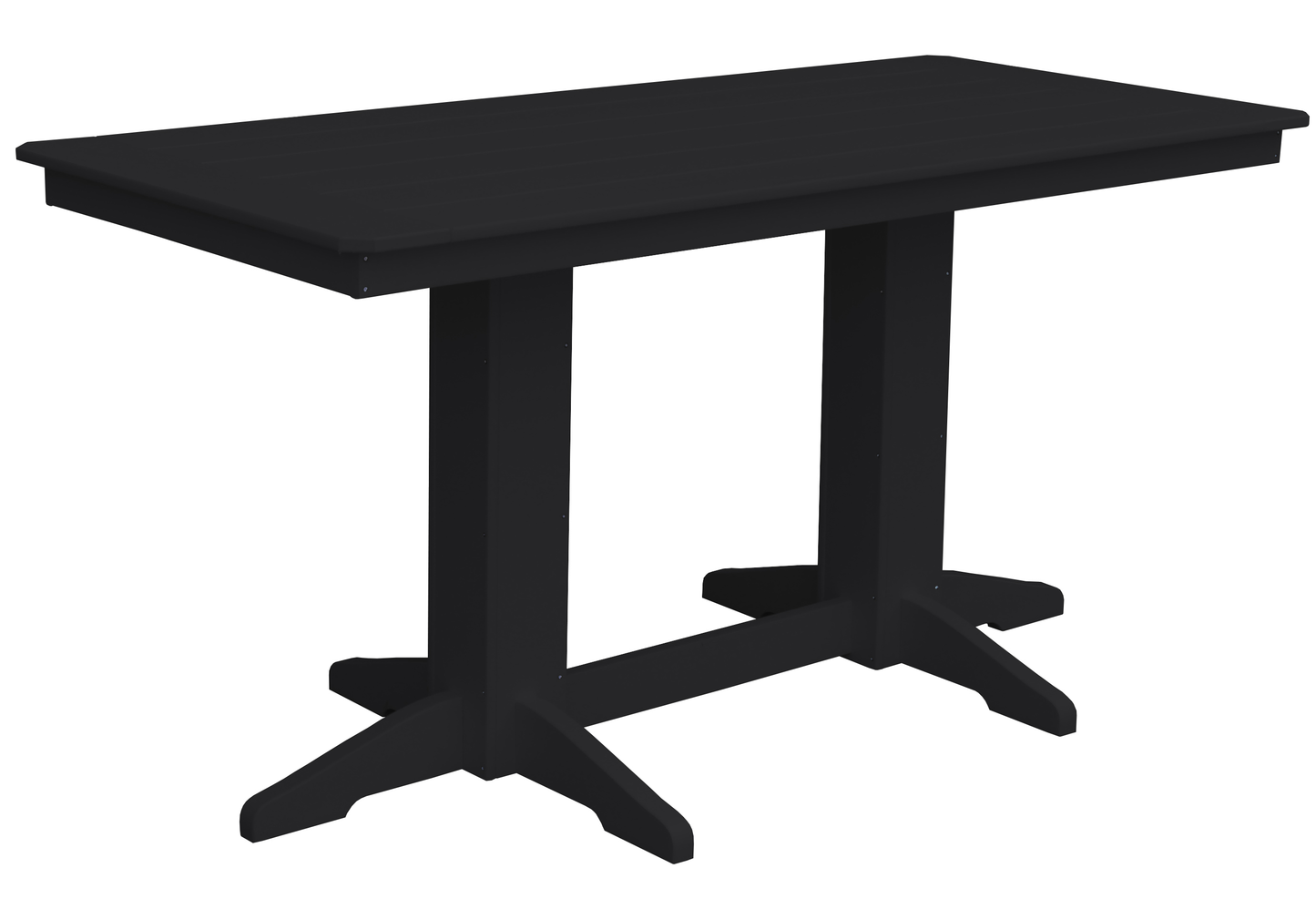 Bryton Park Poly Furniture Recycled Plastic 6' Rectangular Table (Counter Height) - LEAD TIME TO SHIP 3 WEEKS OR LESS