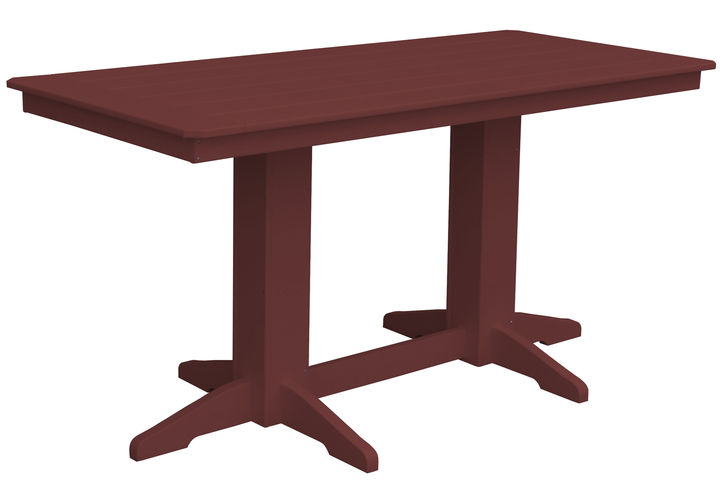 Bryton Park Poly Furniture Recycled Plastic 6' Rectangular Table (Counter Height) - LEAD TIME TO SHIP 3 WEEKS OR LESS