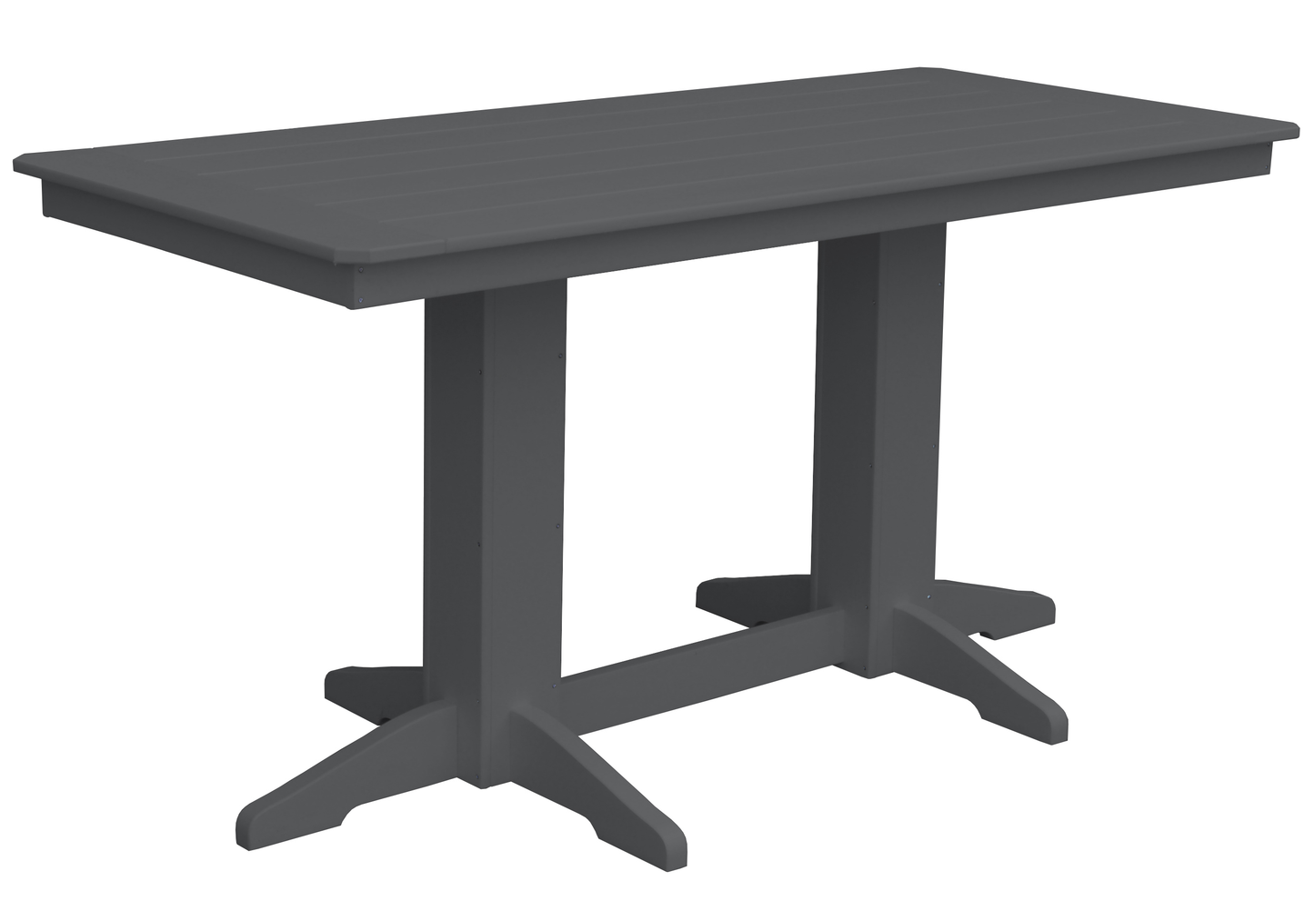 Bryton Park Poly Furniture Recycled Plastic 6' Rectangular Table (Counter Height) - LEAD TIME TO SHIP 3 WEEKS OR LESS