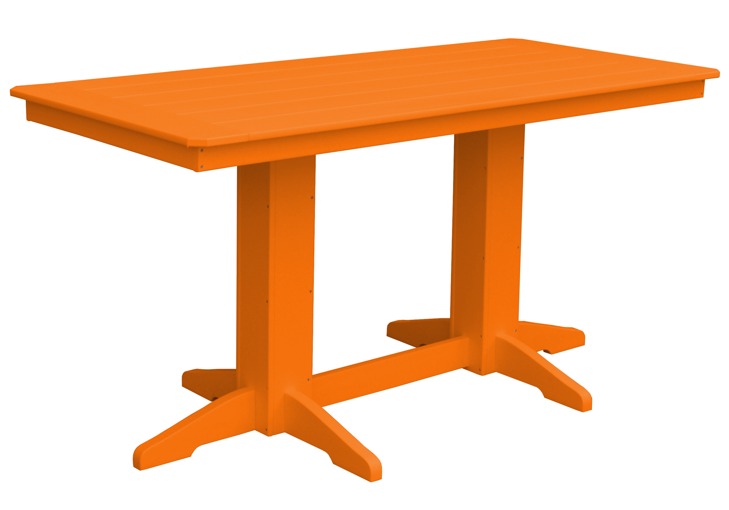 Bryton Park Poly Furniture Recycled Plastic 6' Rectangular Table (Counter Height) - LEAD TIME TO SHIP 3 WEEKS OR LESS