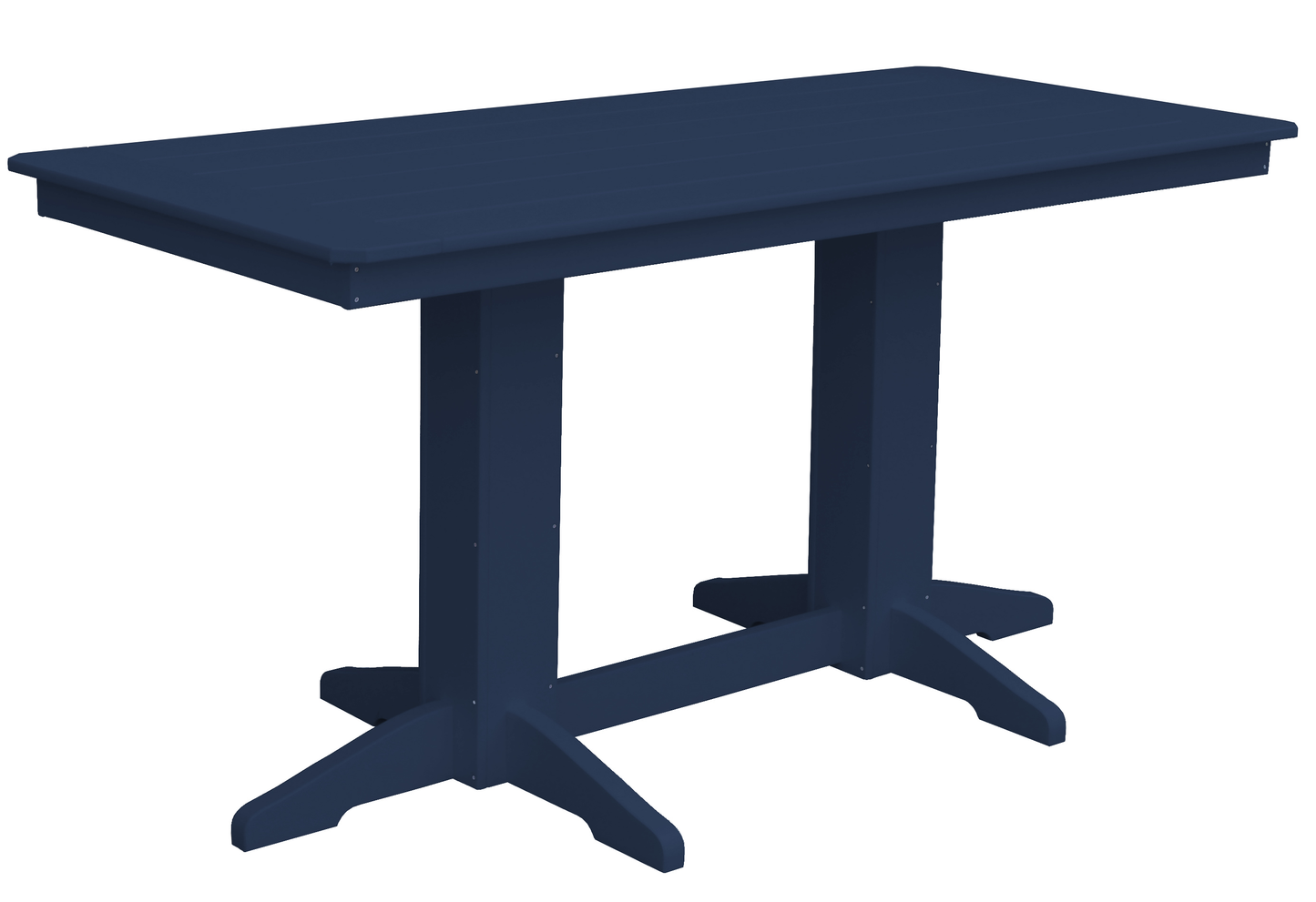Bryton Park Poly Furniture Recycled Plastic 6' Rectangular Table (Counter Height) - LEAD TIME TO SHIP 3 WEEKS OR LESS