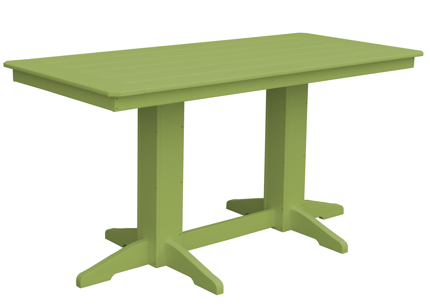Bryton Park Poly Furniture Recycled Plastic 6' Rectangular Table (Counter Height) - LEAD TIME TO SHIP 3 WEEKS OR LESS