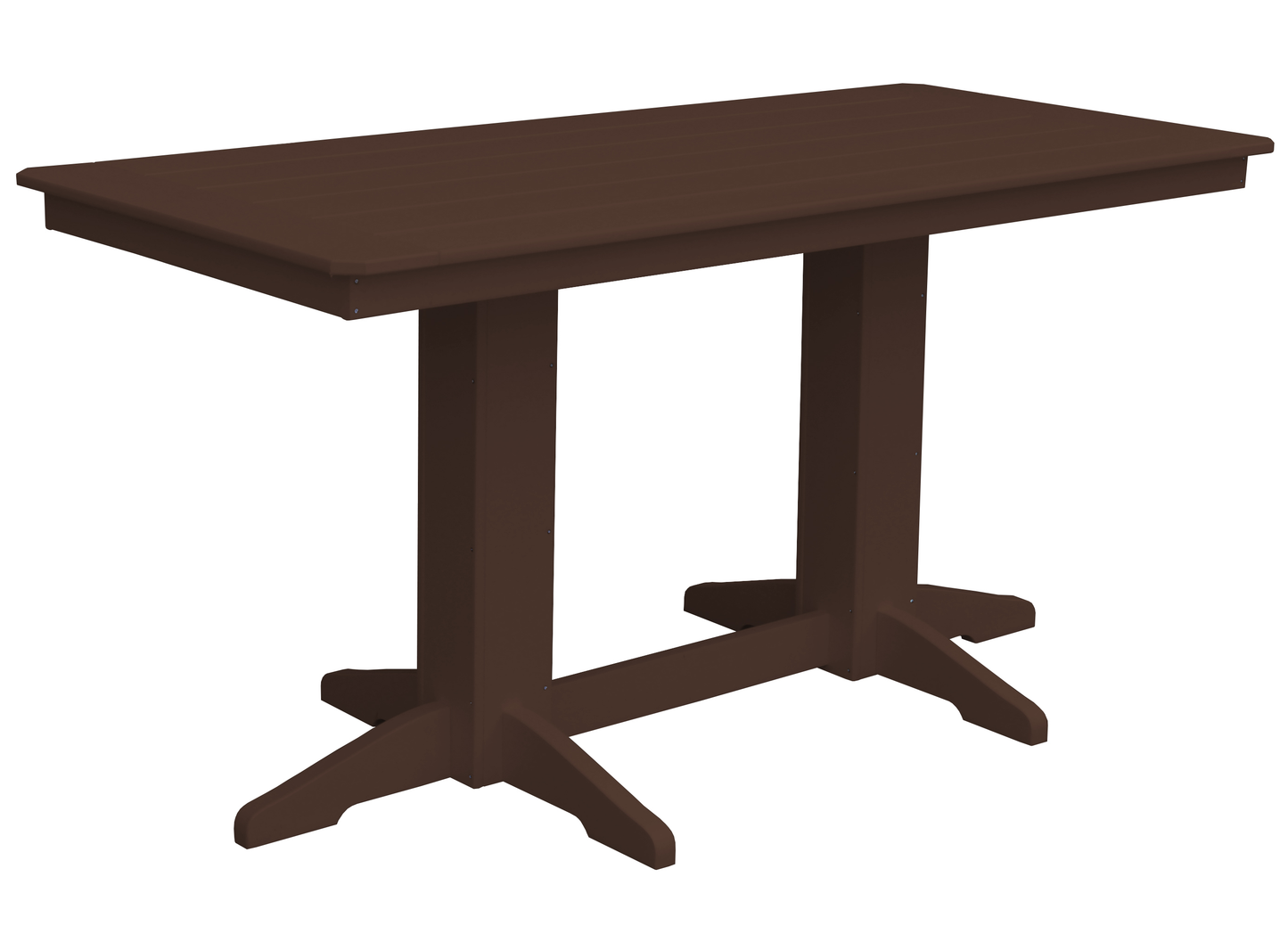 Bryton Park Poly Furniture Recycled Plastic 6' Rectangular Table (Counter Height) - LEAD TIME TO SHIP 3 WEEKS OR LESS