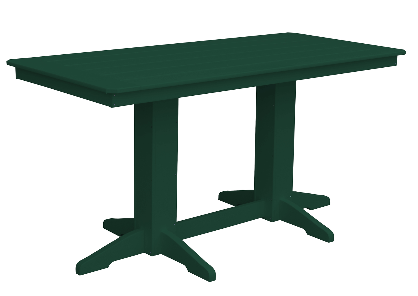 Bryton Park Poly Furniture Recycled Plastic 6' Rectangular Table (Counter Height) - LEAD TIME TO SHIP 3 WEEKS OR LESS