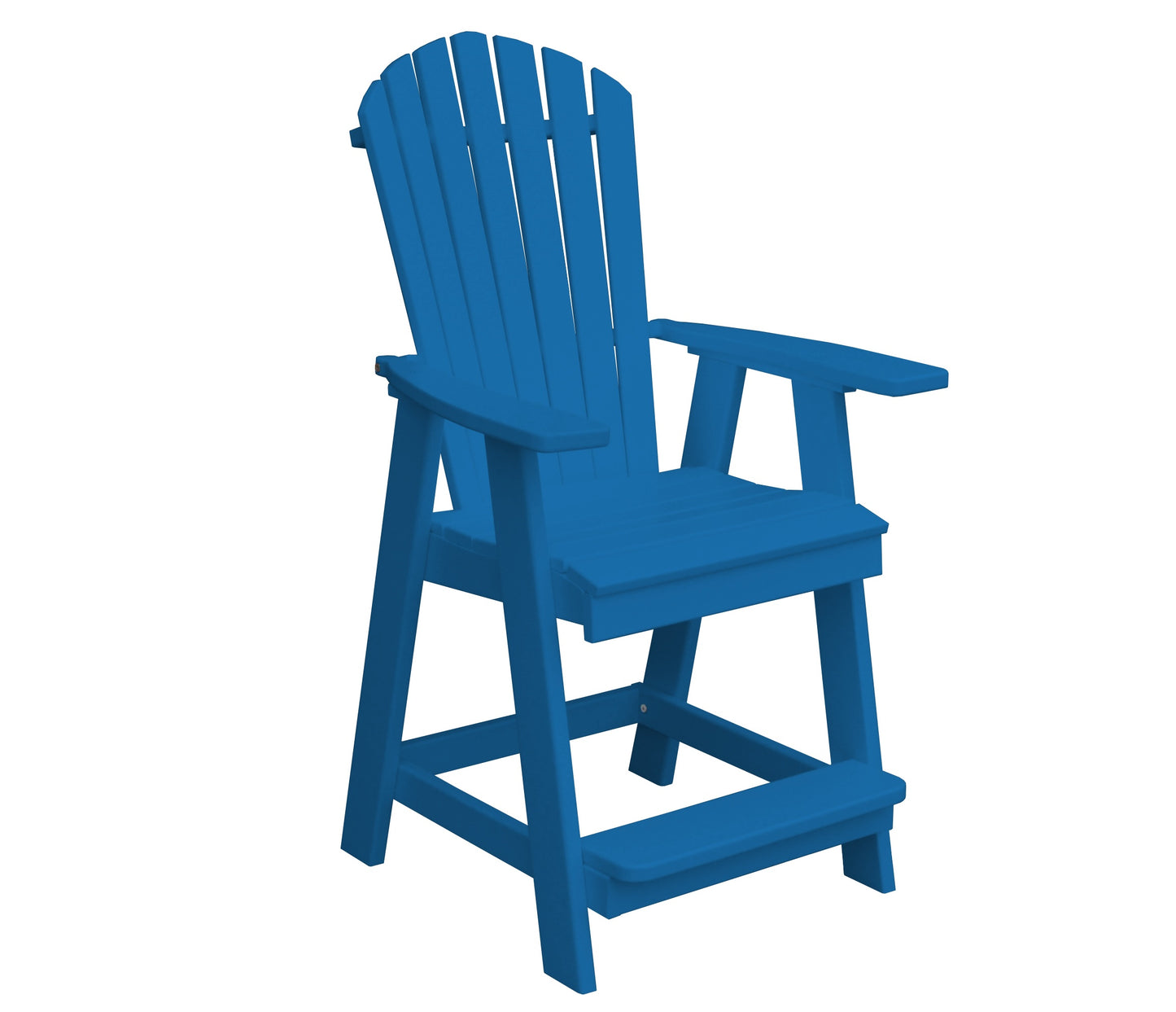 Bryton Park Poly Furniture Recycled Plastic Fanback Balcony Chair (Counter Height) - LEAD TIME TO SHIP 10 BUSINESS DAYS