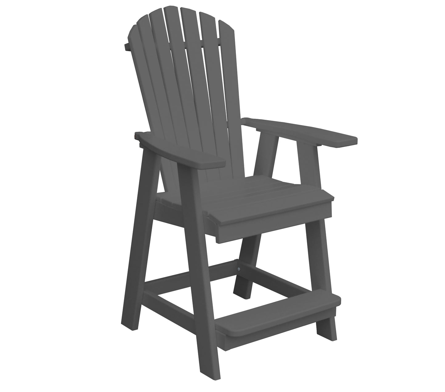 Bryton Park Poly Furniture Recycled Plastic Fanback Balcony Chair (Counter Height) - LEAD TIME TO SHIP 10 BUSINESS DAYS