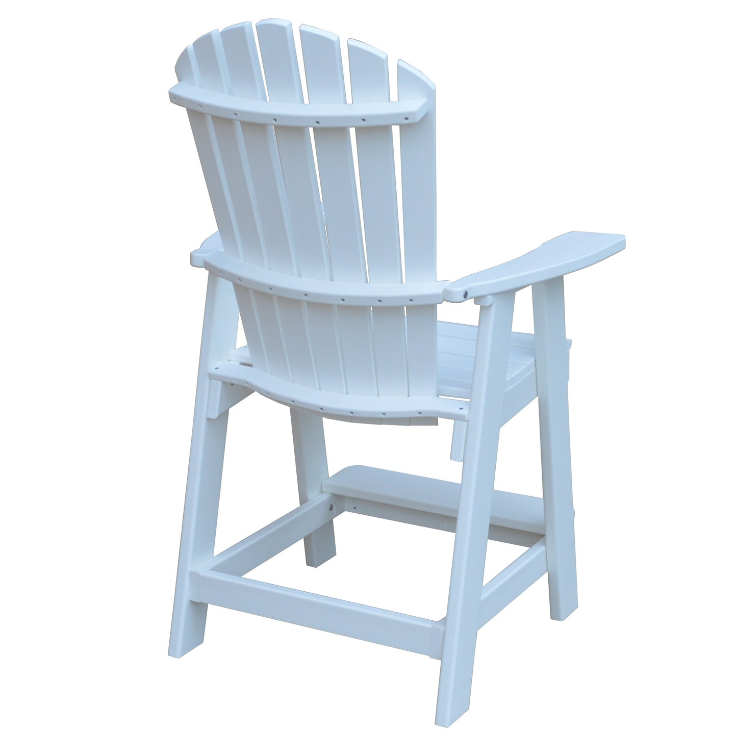 Bryton Park Poly Furniture Recycled Plastic Fanback Balcony Chair (Counter Height) - LEAD TIME TO SHIP 10 BUSINESS DAYS