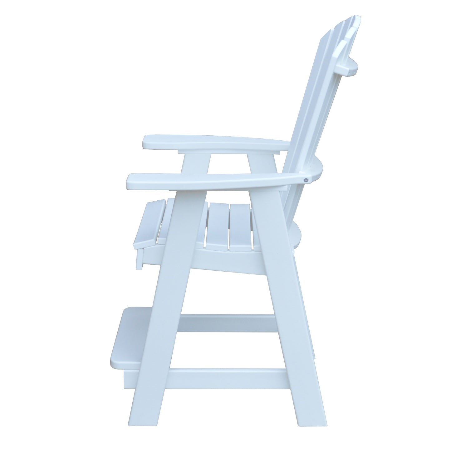 Bryton Park Poly Furniture Recycled Plastic Fanback Balcony Chair (Counter Height) - LEAD TIME TO SHIP 10 BUSINESS DAYS