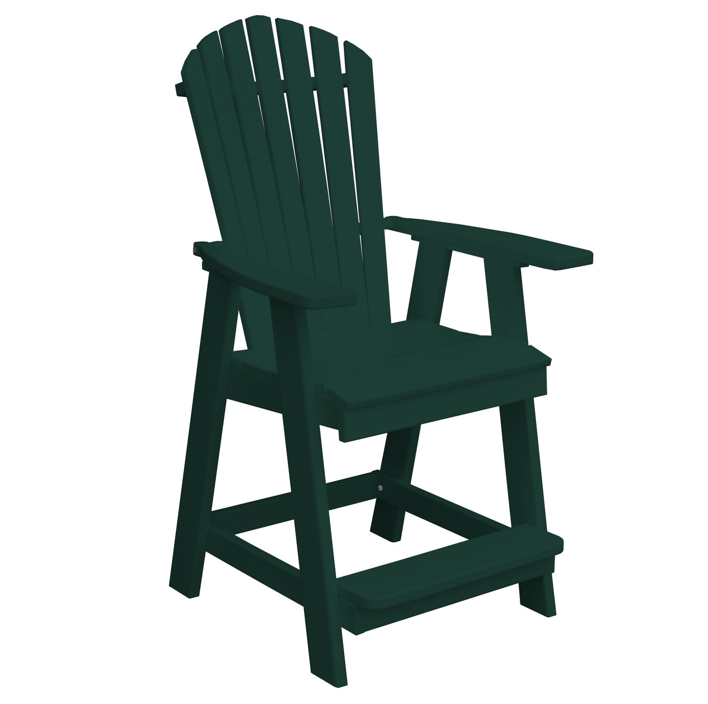 Bryton Park Poly Furniture Recycled Plastic Fanback Balcony Chair (Counter Height) - LEAD TIME TO SHIP 10 BUSINESS DAYS