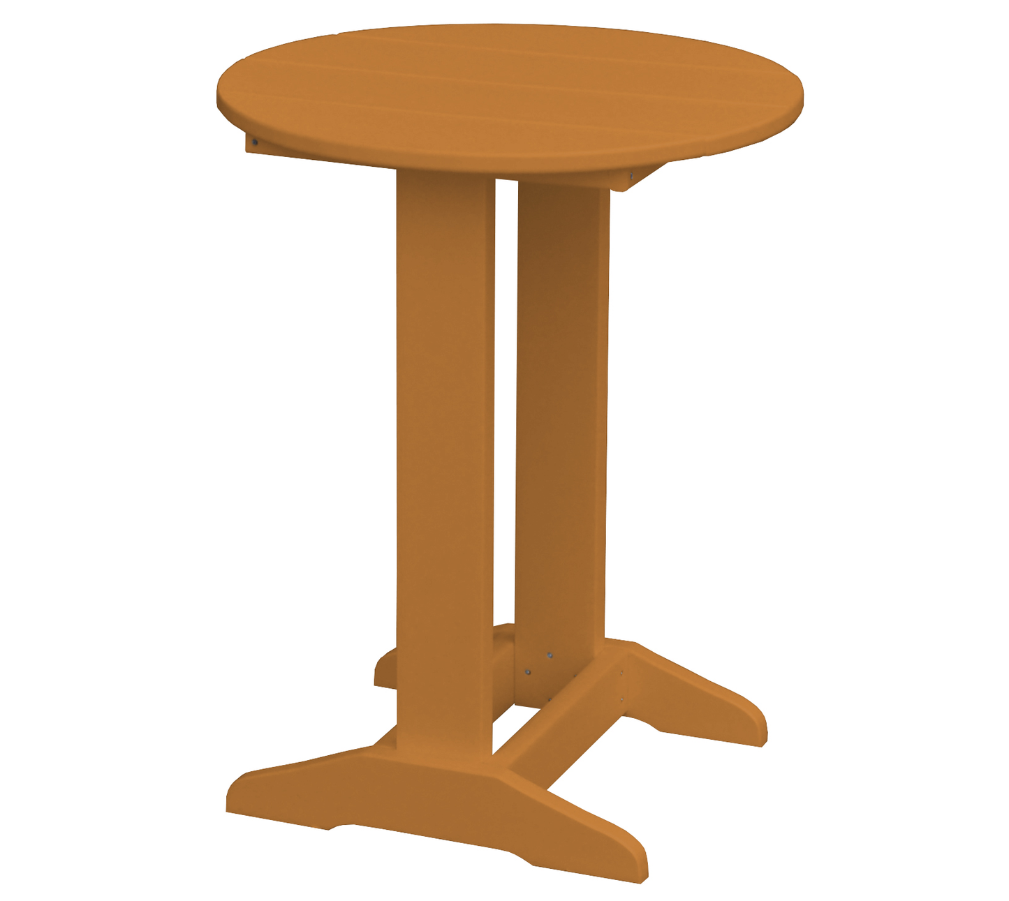 Bryton Park Poly Furniture Recycled Plastic Round Balcony Side Table (PAIRS W/ COUNTER HEIGHT FURNITURE) - LEAD TIME TO SHIP 10 BUSINESS DAYS