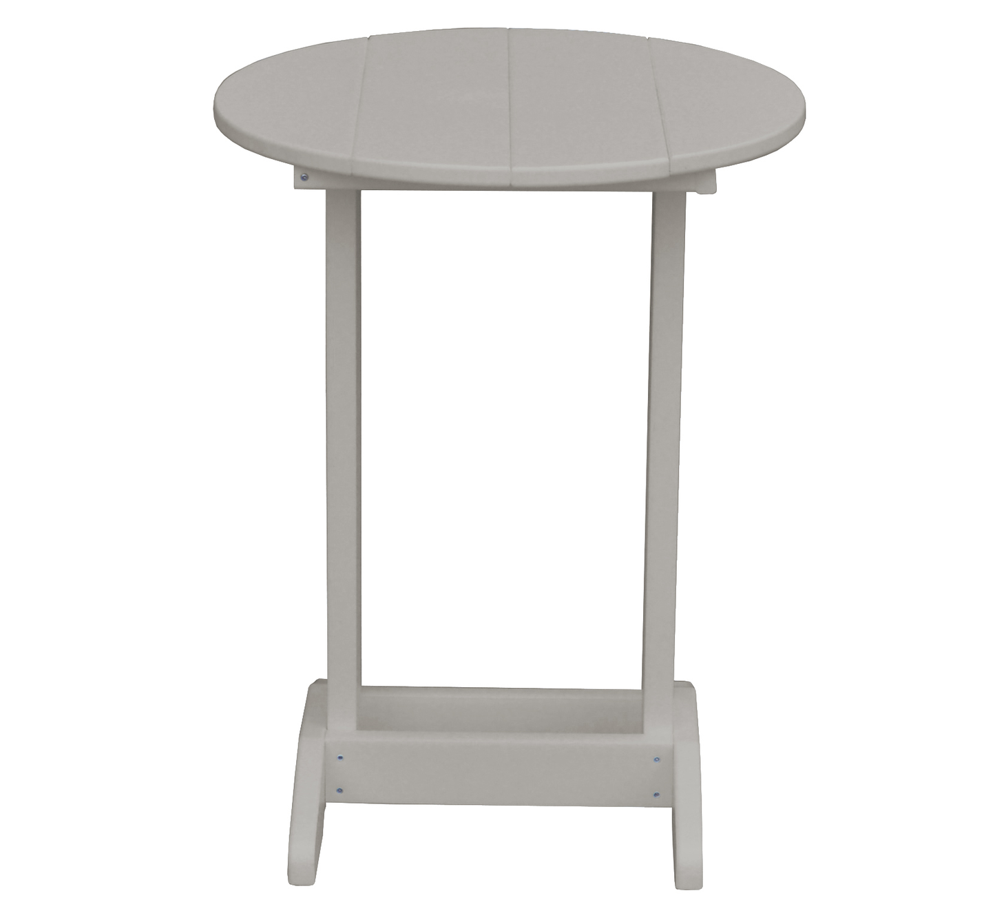 Bryton Park Poly Furniture Recycled Plastic Round Balcony Side Table (PAIRS W/ COUNTER HEIGHT FURNITURE) - LEAD TIME TO SHIP 10 BUSINESS DAYS