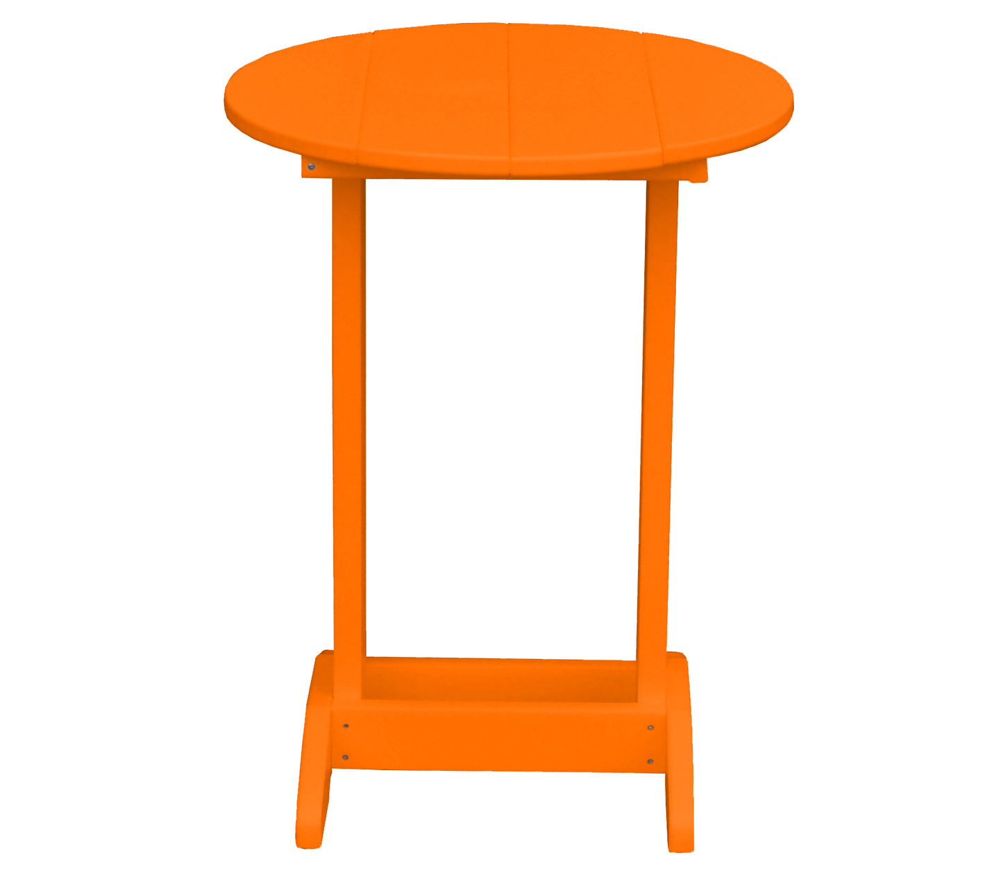 Bryton Park Poly Furniture Recycled Plastic Round Balcony Side Table (PAIRS W/ COUNTER HEIGHT FURNITURE) - LEAD TIME TO SHIP 10 BUSINESS DAYS