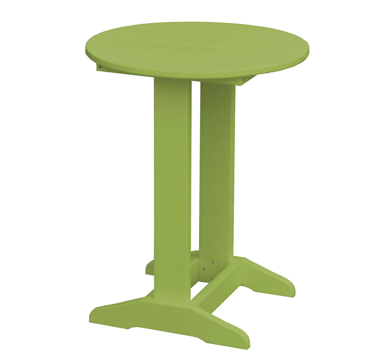 Bryton Park Poly Furniture Recycled Plastic Round Balcony Side Table (PAIRS W/ COUNTER HEIGHT FURNITURE) - LEAD TIME TO SHIP 10 BUSINESS DAYS
