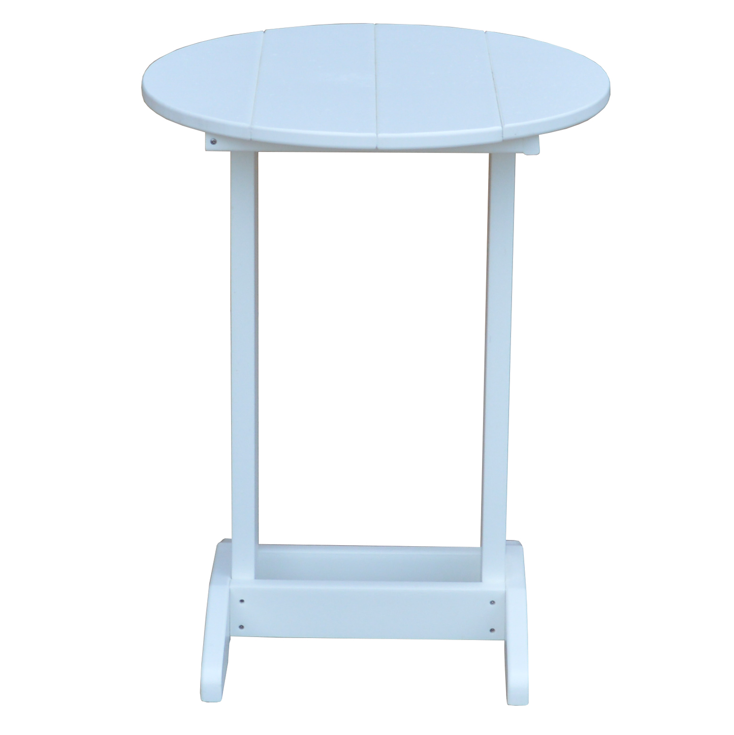 Bryton Park Poly Furniture Recycled Plastic Round Balcony Side Table (PAIRS W/ COUNTER HEIGHT FURNITURE) - LEAD TIME TO SHIP 10 BUSINESS DAYS