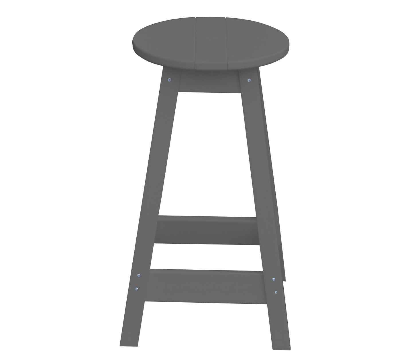 Bryton Park Poly Furniture Recycled Plastic Round Stool (Counter Height) - LEAD TIME TO SHIP 3 WEEKS OR LESS