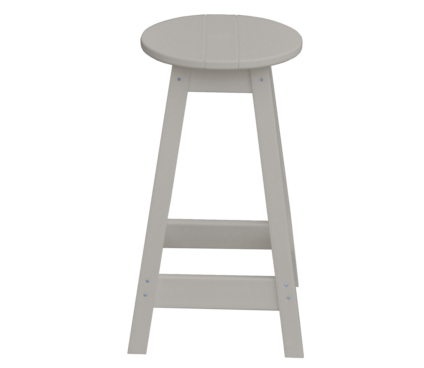 Bryton Park Poly Furniture Recycled Plastic Round Stool (Counter Height) - LEAD TIME TO SHIP 3 WEEKS OR LESS