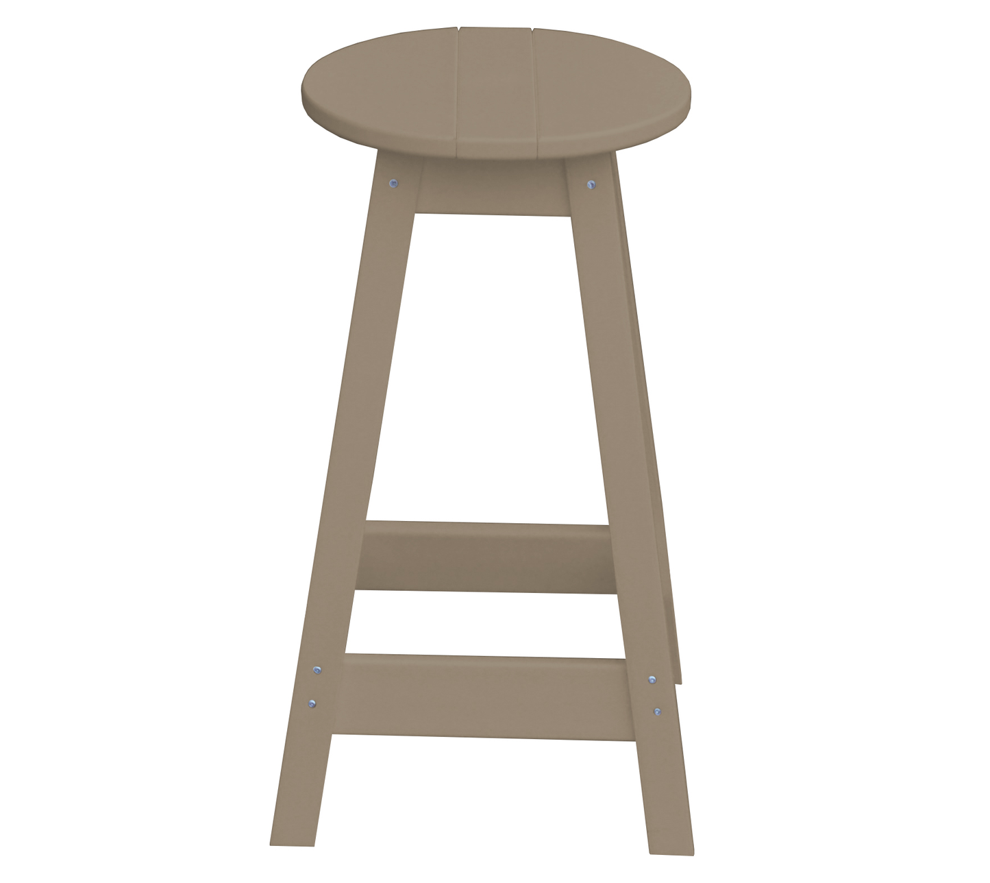 Bryton Park Poly Furniture Recycled Plastic Round Stool (Counter Height) - LEAD TIME TO SHIP 3 WEEKS OR LESS