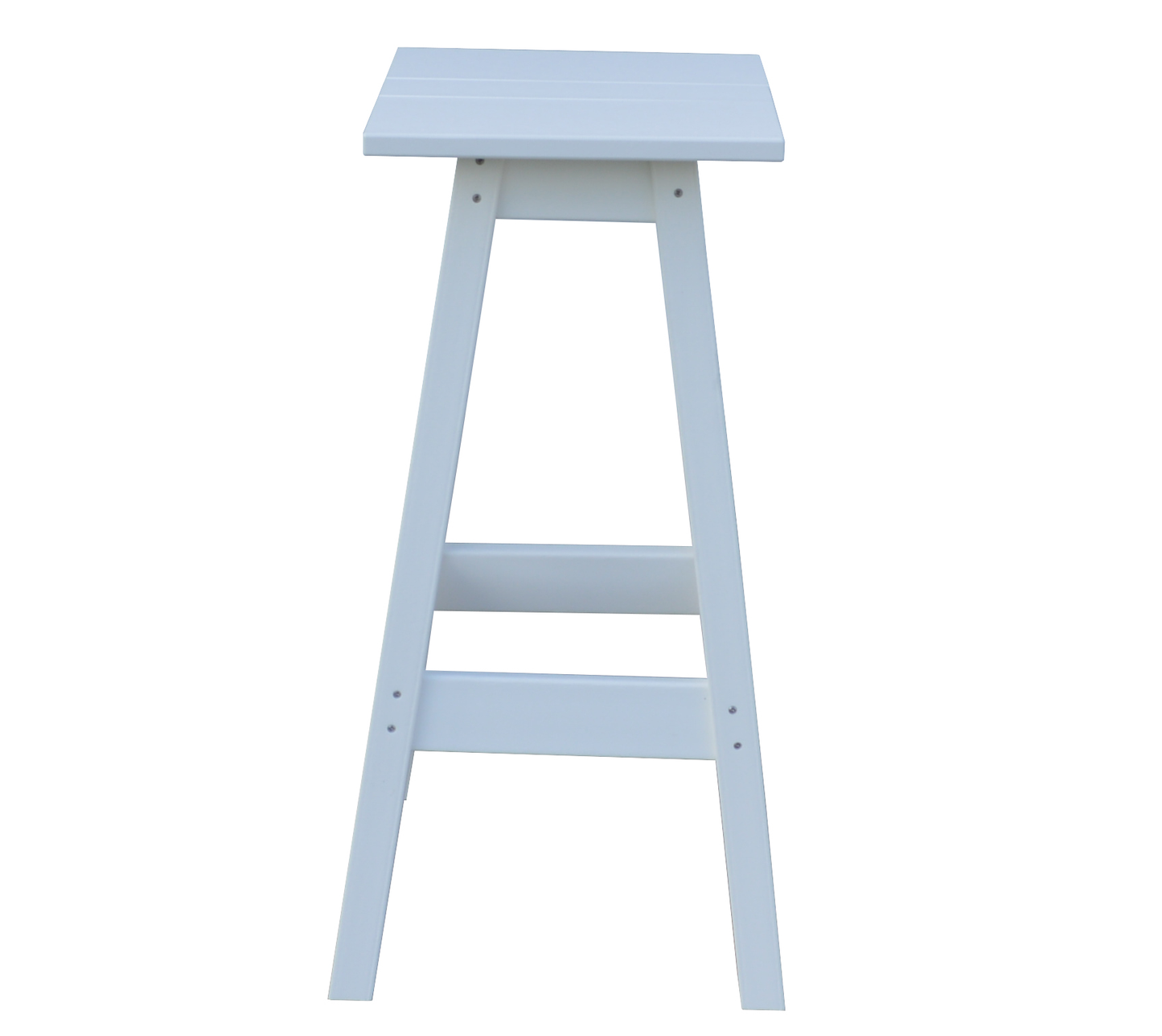 Bryton Park Poly Furniture Recycled Plastic Square Bar Stool (BAR HEIGHT) - LEAD TIME TO SHIP 3 WEEKS OR LESS