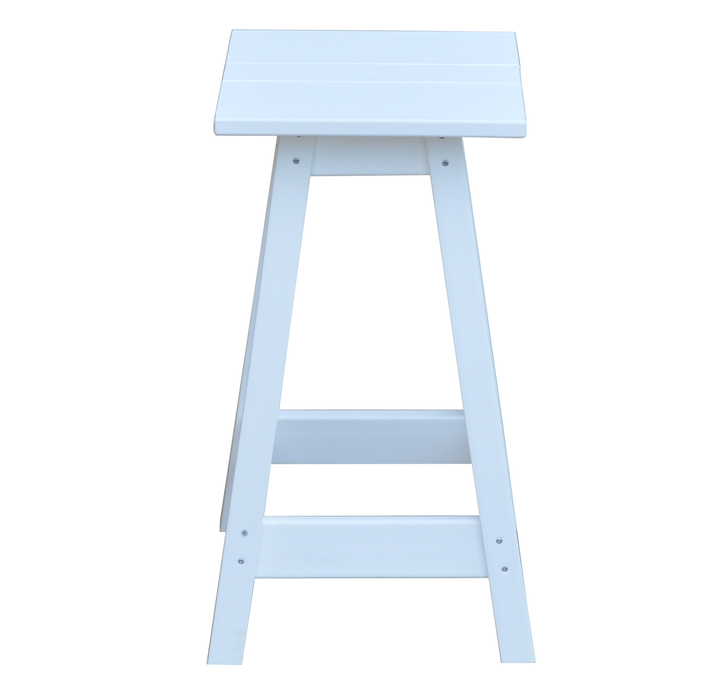 Bryton Park Poly Furniture Recycled Plastic Square Stool (Counter Height) - LEAD TIME TO SHIP 3 WEEKS OR LESS