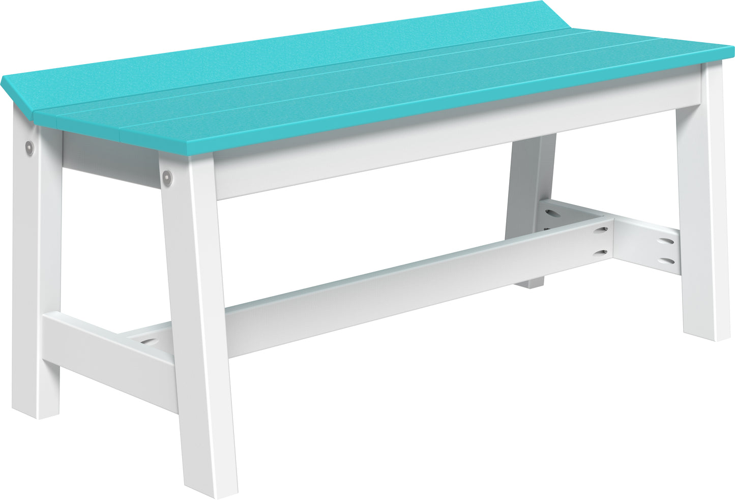 LuxCraft Recycled Plastic 41" Café Dining Bench - LEAD TIME TO SHIP 3 TO 4 WEEKS