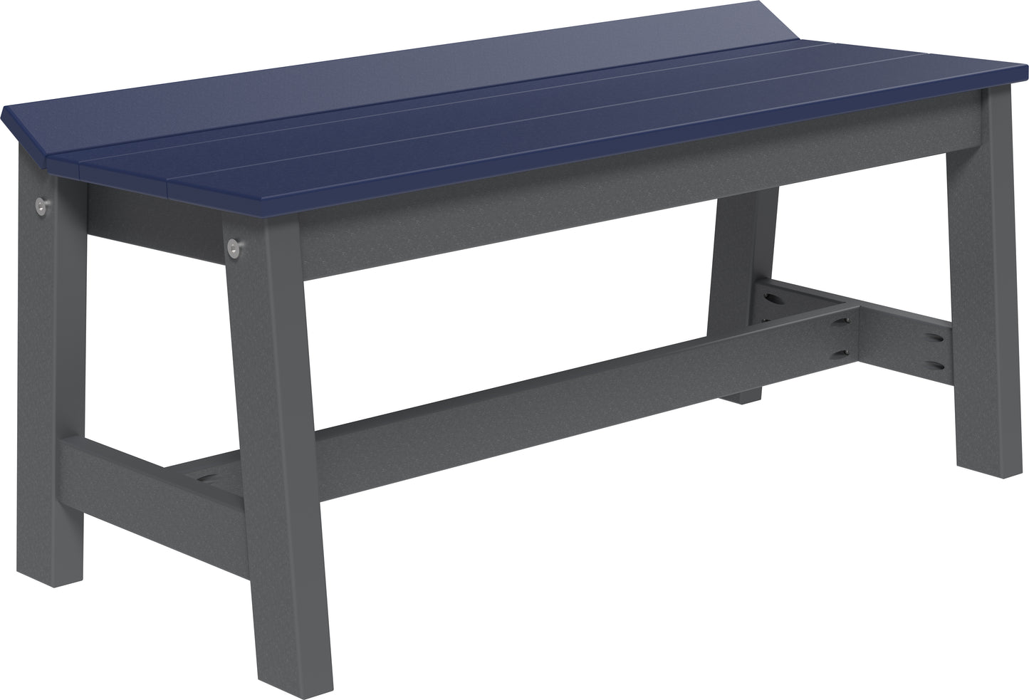 LuxCraft Recycled Plastic 41" Café Dining Bench (DINING HEIGHT) - LEAD TIME TO SHIP 3 TO 4 WEEKS