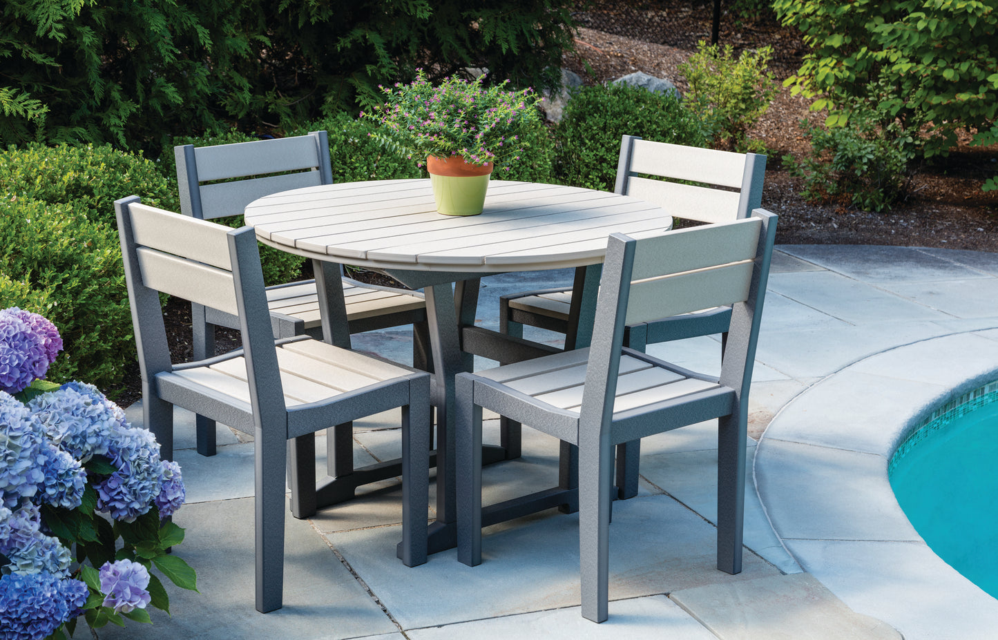 Seaside Casual Recycled Plastic Coastline Café Dining Chair - LEAD TIME TO SHIP 2 TO 4 WEEKS