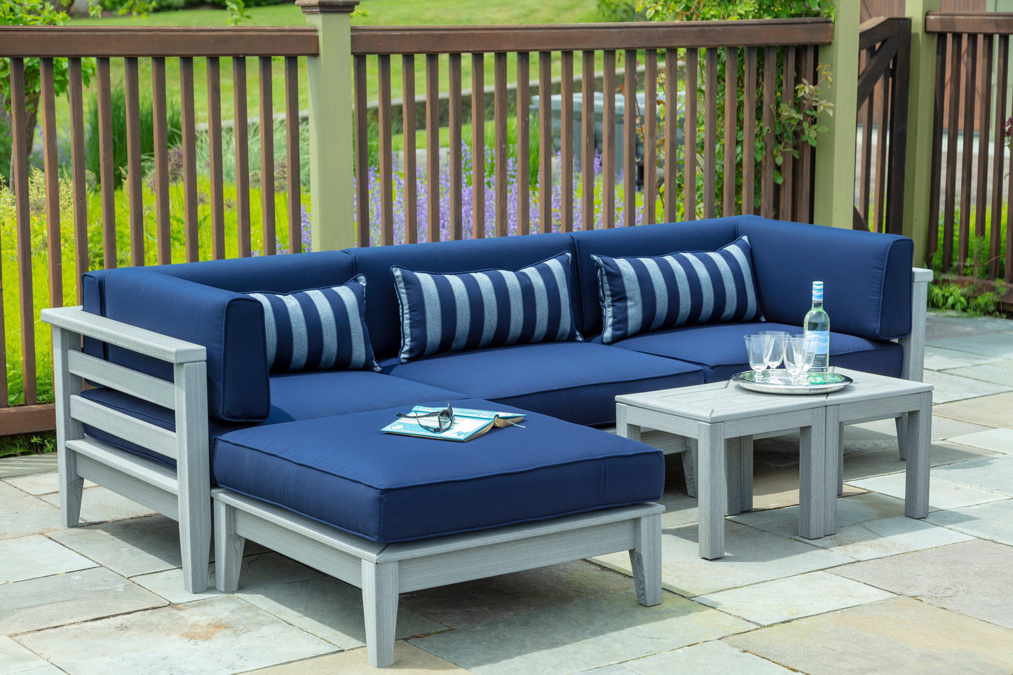 Seaside Casual Recycled Plastic Southport Bunching Table - LEAD TIME TO SHIP 2 TO 4 WEEKS