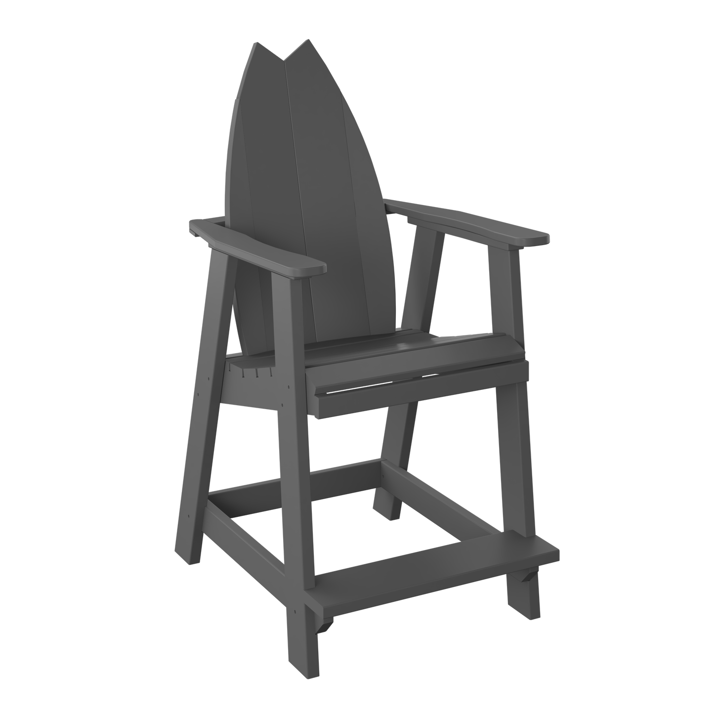Polybird P82 Surfboard-Tail Balcony Chair (COUNTER HEIGHT) - LEAD TIME TO SHIP 5 BUSINESS DAYS OR LESS