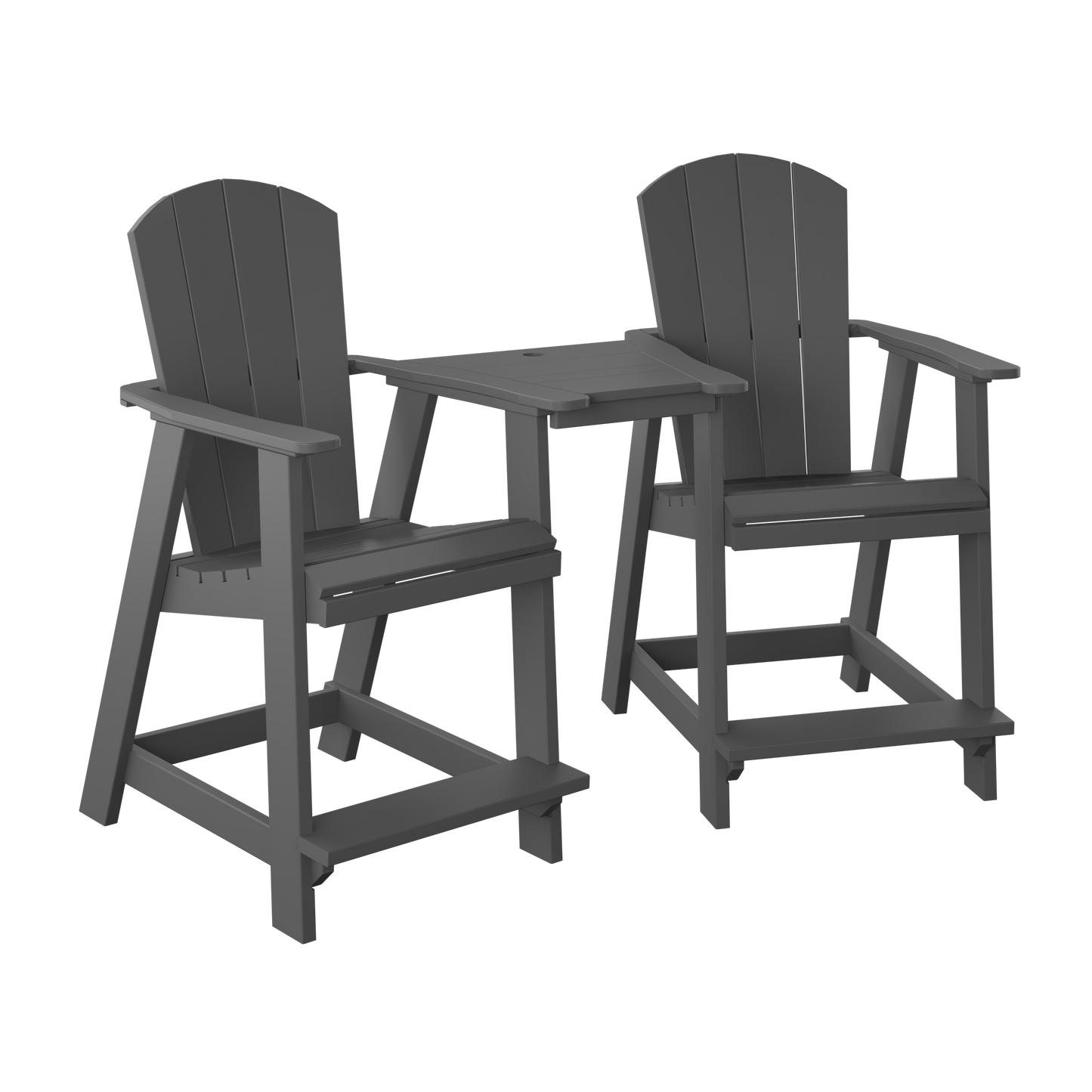 Polybird P6 Tete-A-Tete Table Set (COUNTER HEIGHT) - LEAD TIME TO SHIP 7 BUSINESS DAYS OR LESS