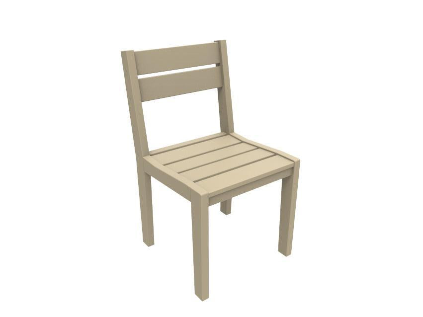 Seaside Casual Recycled Plastic Coastline Café Dining Chair - LEAD TIME TO SHIP 2 TO 4 WEEKS