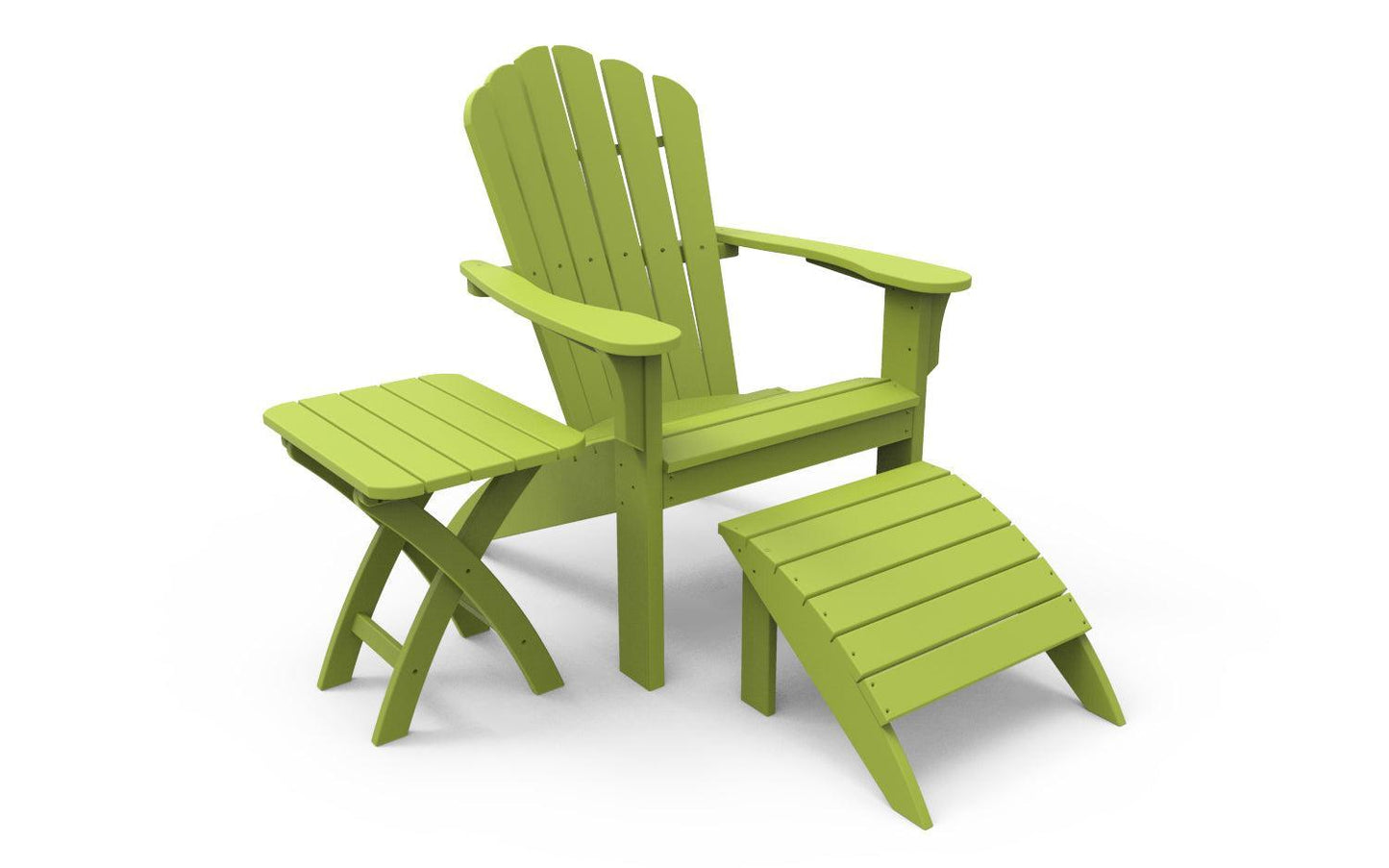 Seaside Casual Recycled Plastic Coastline Harbor View Folding Side Table