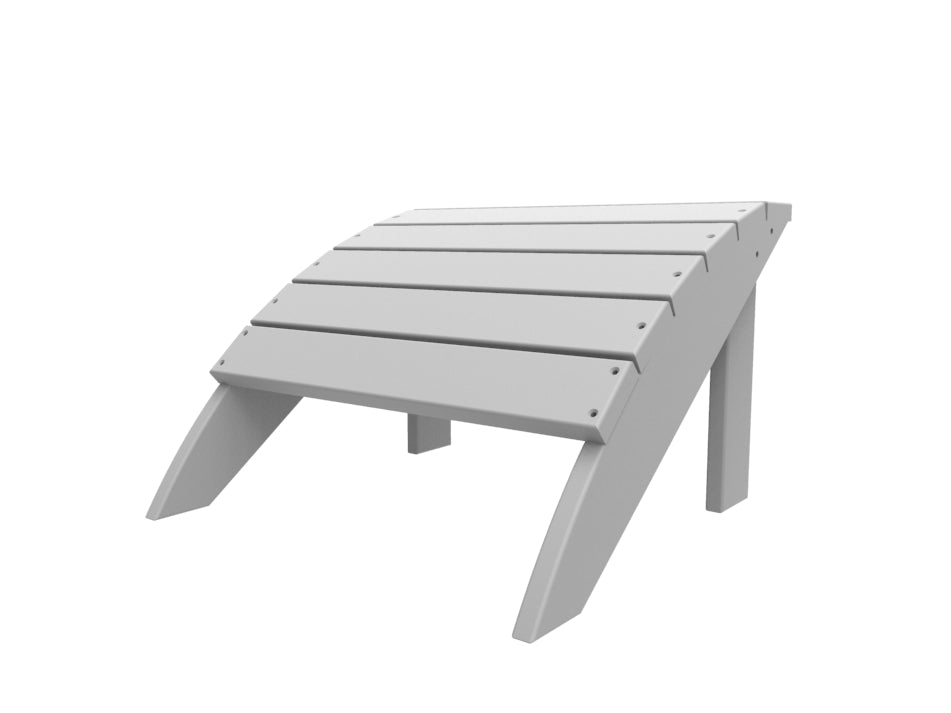 Seaside Casual Recycled Plastic Coastline Harbor View Foot Stool - LEAD TIME TO SHIP 2 TO 4 WEEKS