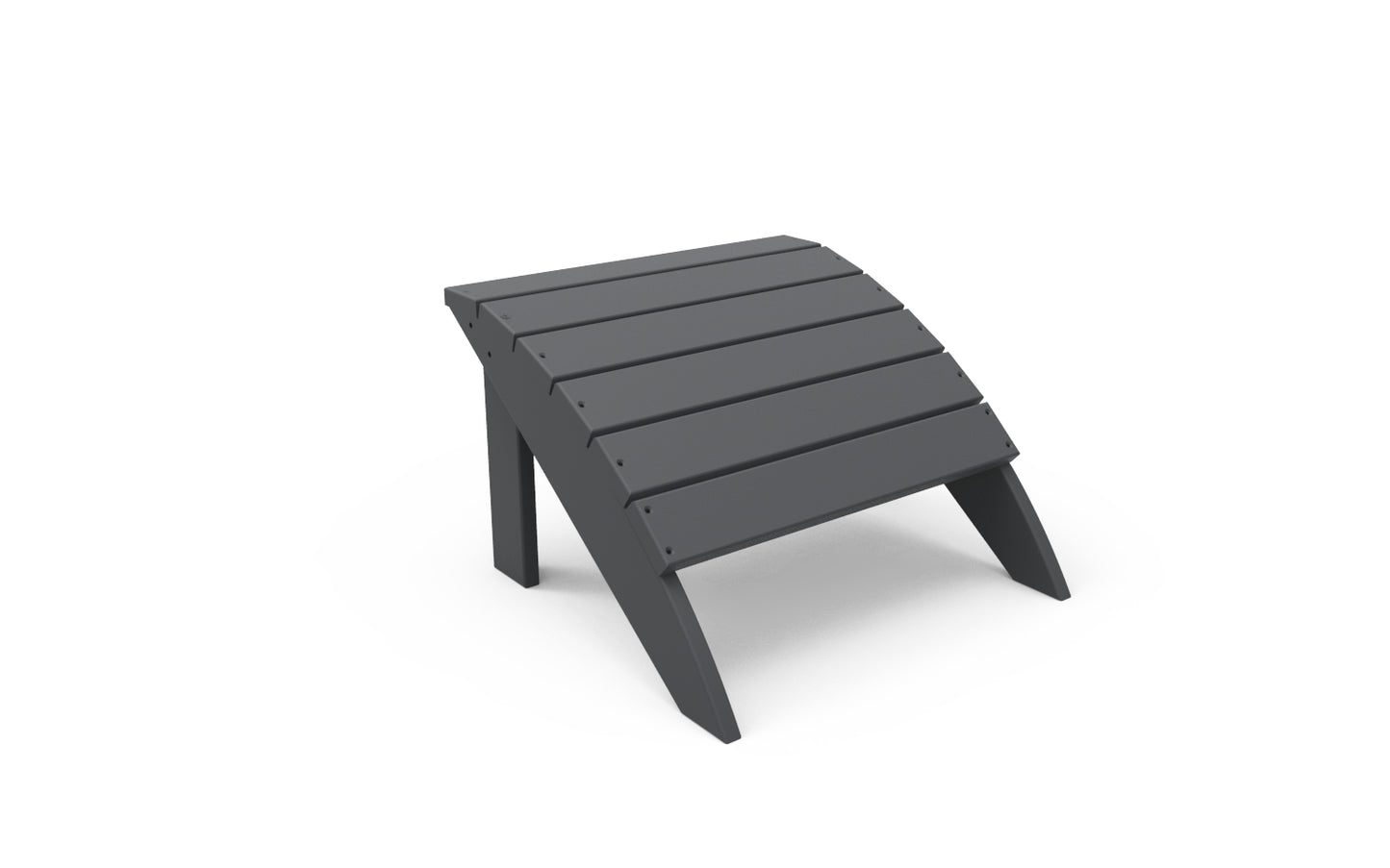 Seaside Casual Recycled Plastic Coastline Harbor View Foot Stool - LEAD TIME TO SHIP 2 TO 4 WEEKS