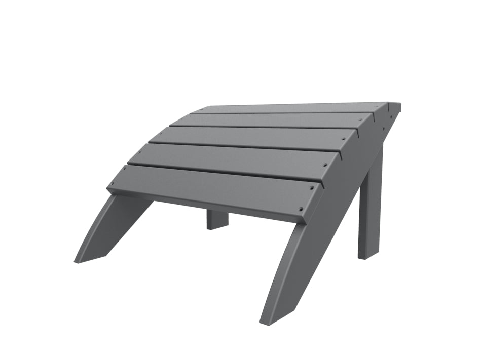 Seaside Casual Recycled Plastic Coastline Harbor View Foot Stool - LEAD TIME TO SHIP 2 TO 4 WEEKS
