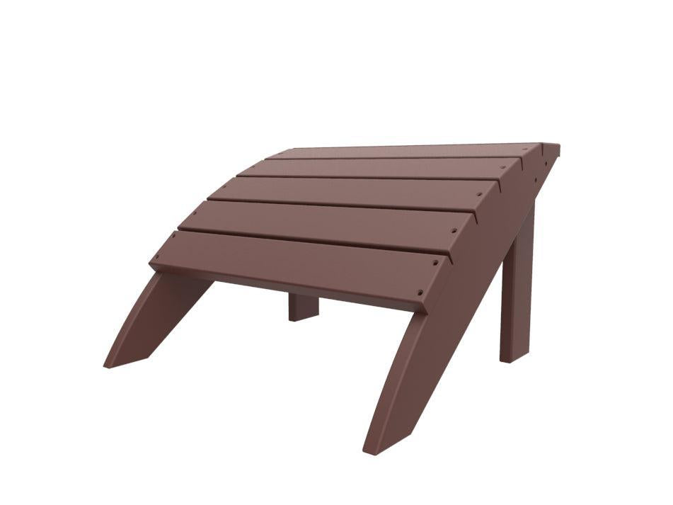 Seaside Casual Recycled Plastic Coastline Harbor View Foot Stool - LEAD TIME TO SHIP 2 TO 4 WEEKS