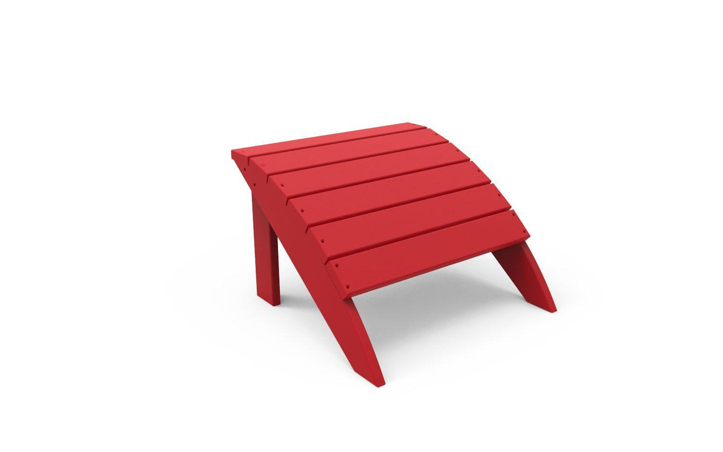 Seaside Casual Recycled Plastic Coastline Harbor View Foot Stool - LEAD TIME TO SHIP 2 TO 4 WEEKS