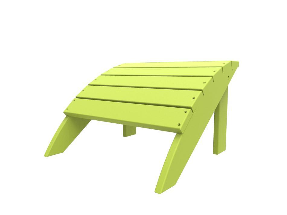 Seaside Casual Recycled Plastic Coastline Harbor View Foot Stool - LEAD TIME TO SHIP 2 TO 4 WEEKS