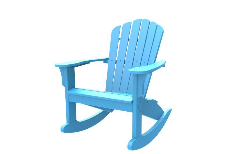 Seaside Casual Recycled Plastic Coastline Harbor View Rocking Chair - LEAD TIME TO SHIP 2 TO 4 WEEKS